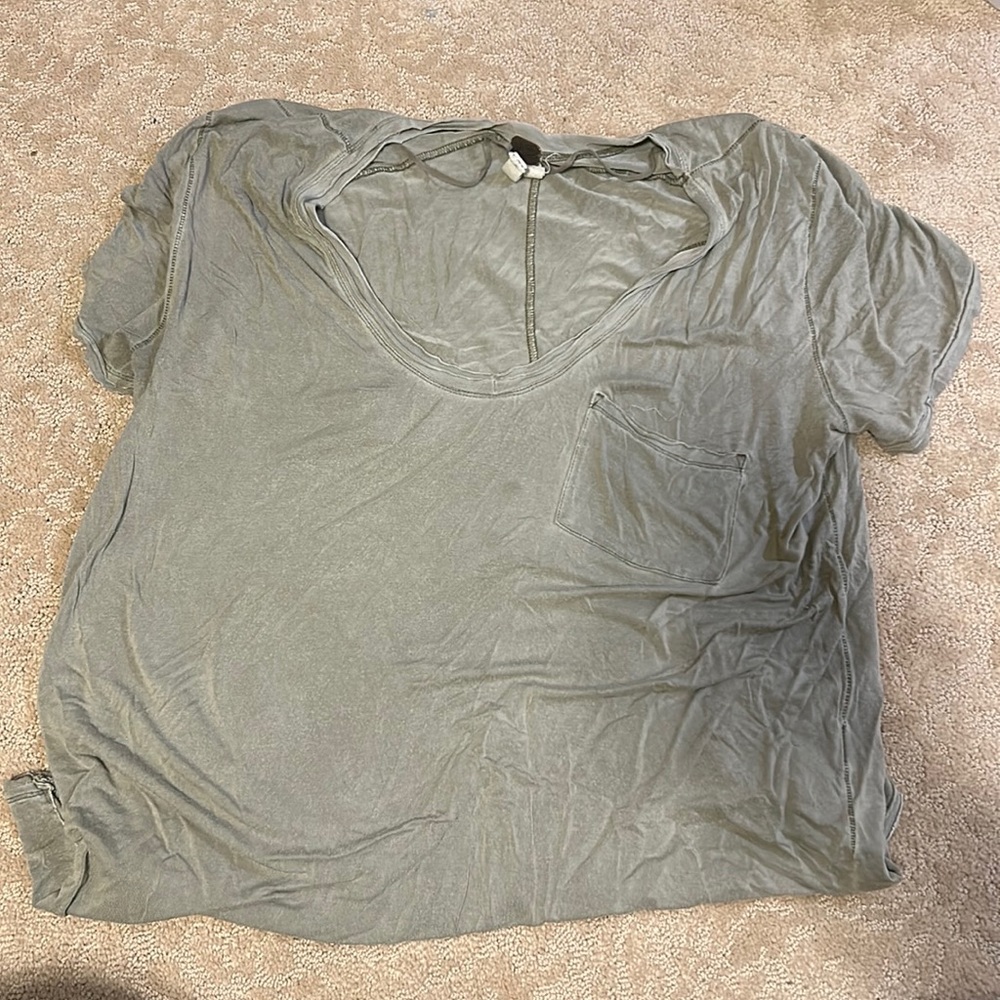 Free People distressed tee.